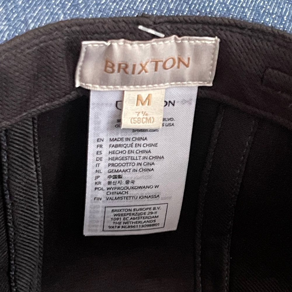 BRIXTON Denim Cow Boy Hat - Picture 9 of 9